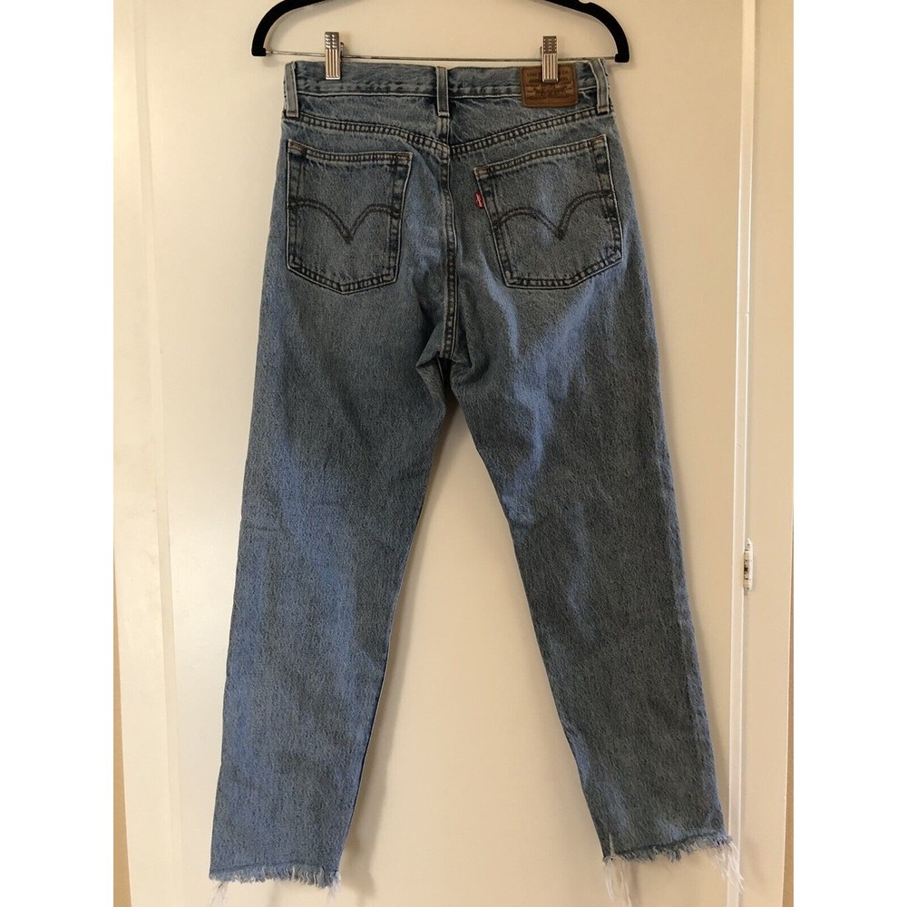 Levi’s Premium Wedgie Icon Fit Ankle Rigid Jeans in Shut Up Wash Size 27 - Picture 11 of 14